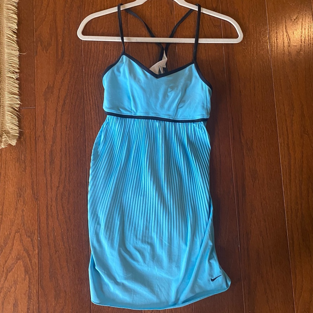 Turquoise Nike Dri-Fit tennis dress